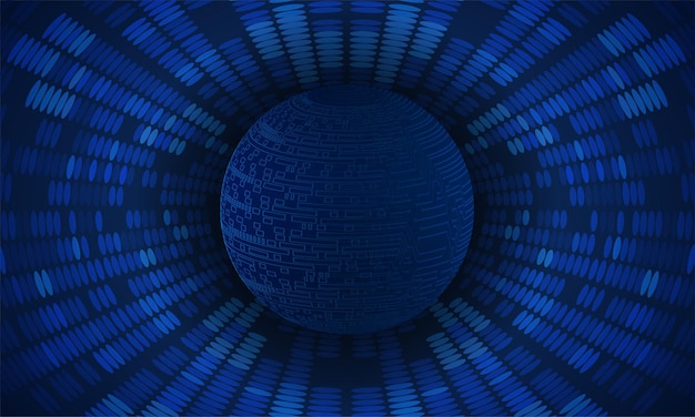 tecnología de red de circuitos mundiales global