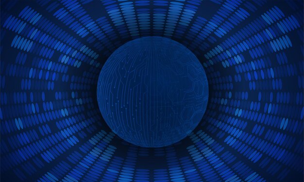 tecnología de red de circuitos mundiales global