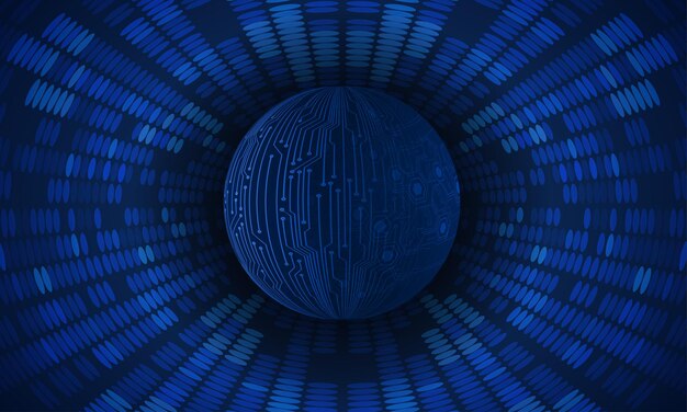 tecnología de red de circuitos mundiales global