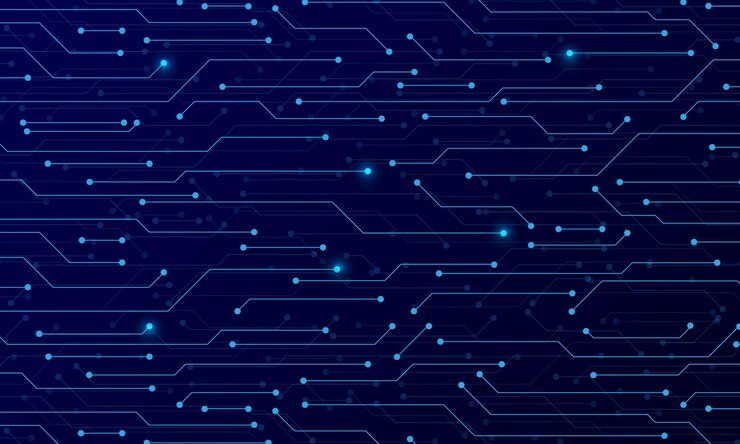 Vector tecnología de red futurista