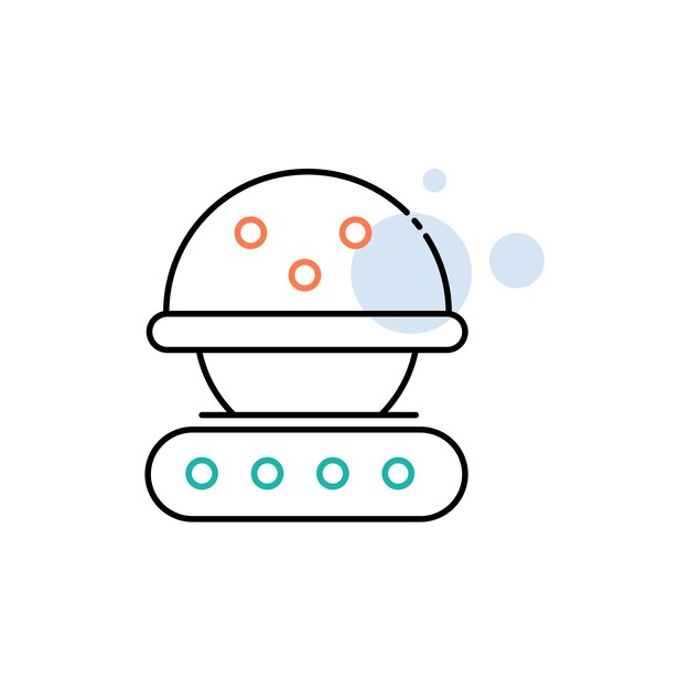 Tecnología robótica Ilustración vectorial Diseño de íconos