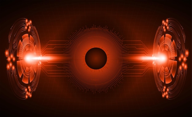 Vector tecnología de seguridad ocular