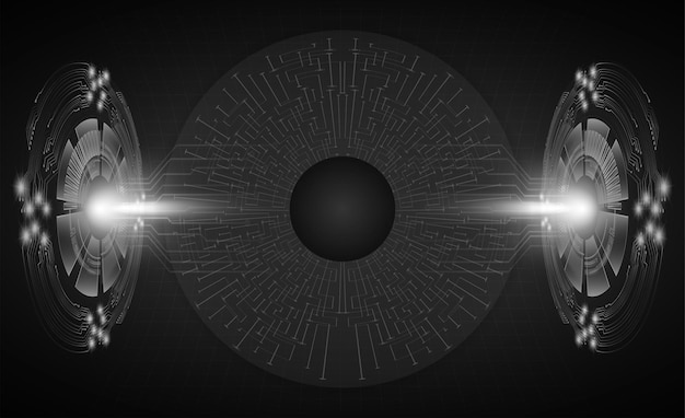 Vector tecnología de seguridad ocular