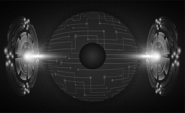 Vector tecnología de seguridad ocular