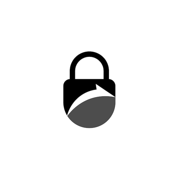 Vector tecnología de seguridad de seguridad de logotipo de bloqueo