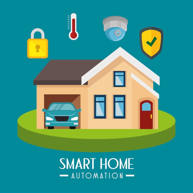 Vector tecnología smarthome