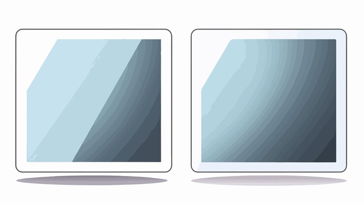 Vector tecnología de visualización icono de gadget de la tableta aislado