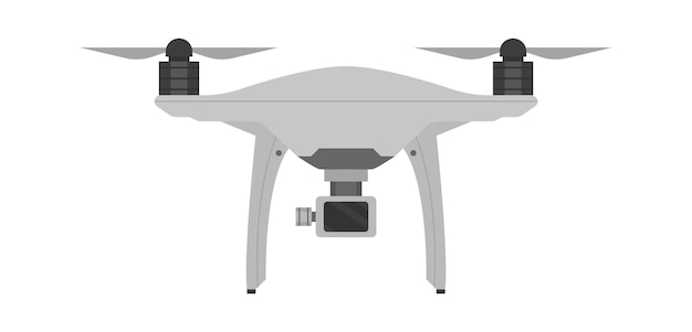 Tecnologías de drones Quadrocopter Ilustración vectorial
