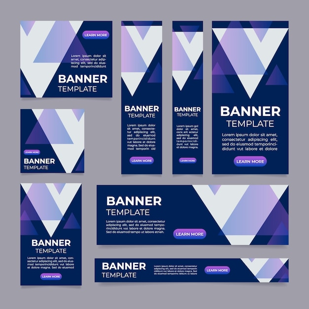 Tecnologías de la información para la plantilla de diseño de banner web empresarial