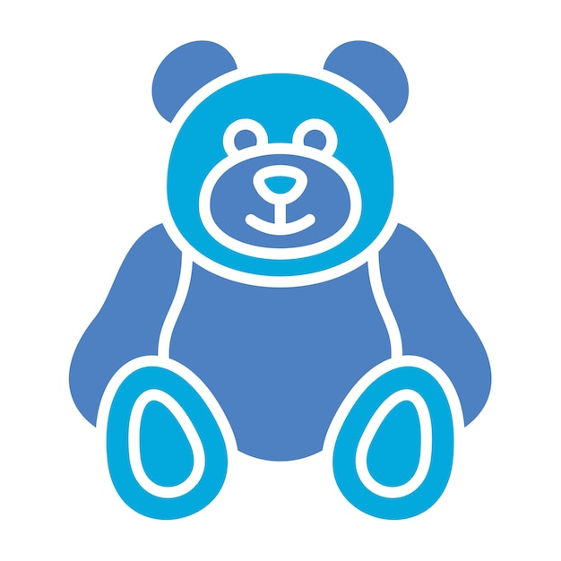 Vector teddy bear icon