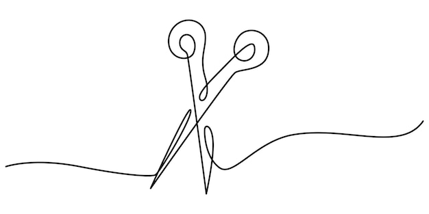 Tejeras Icono de línea única Tejeras Ilustración de línea continua Tejeras Tejeras continuas