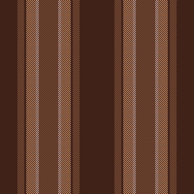Tejido clásico de tiras de fondo textil de negocios patrón vertical textura editable líneas sin costuras vector en colores oscuros y naranjas