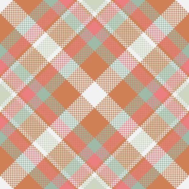 Tejido de control de textura de patrón de fondo de tartan con un tejido sin costuras a cuadros vectoriales