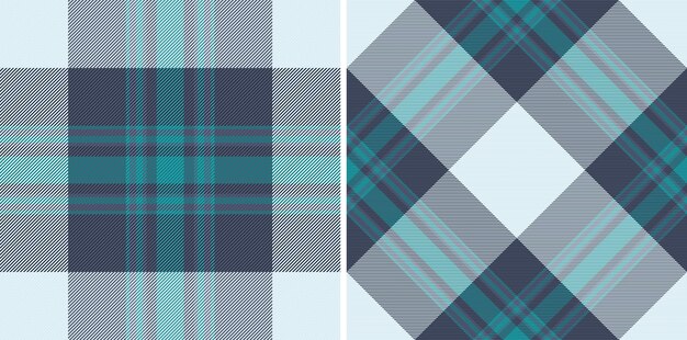 Tejido sin costuras de patrón de textura a cuadros con un fondo vectorial de tartan