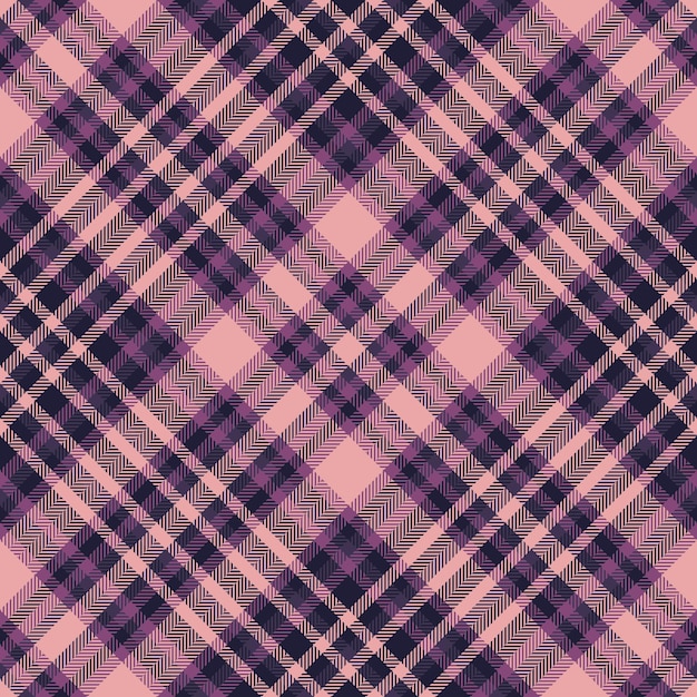 Tejido a cuadros de fondo de patrón textil con una textura vectorial sin costuras de tartan