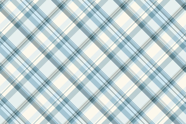 Tejido a cuadros de fondo de textura textil de cheque con un tartan vectorial de patrón sin costuras