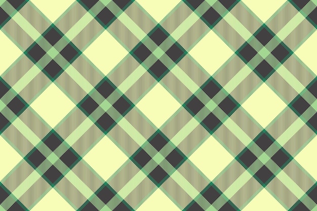 Tejido a cuadros de textil vectorial sin costuras con un fondo de tartán de comprobación de textura en colores claros y grises