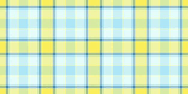 Tejido despojado cheque textil fondo nostálgico patrón sin costuras Vector de textura tartan a cuadros en colores cian y claros
