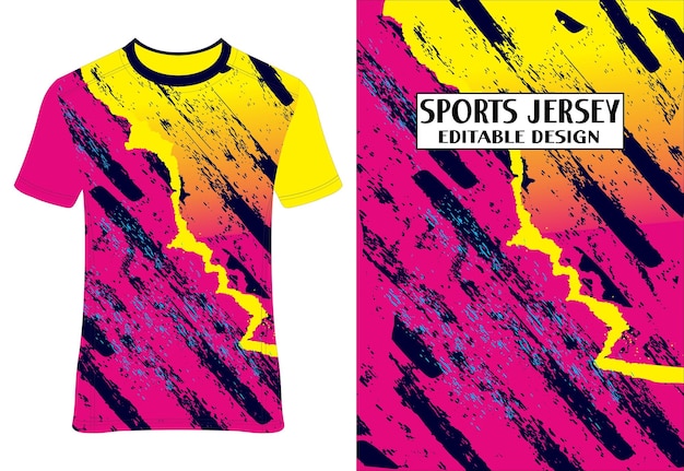 Tejido de diseño deportivo de camiseta para sublimación Archivo vectorial de diseño de sublimación de camiseta