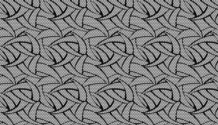 Vector tejido de encaje de patrón aleatorio