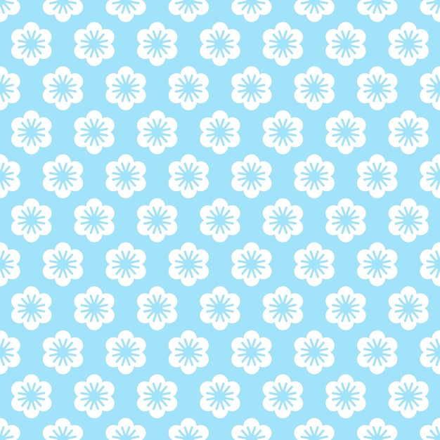 Tejido étnico floral patrón sin costuras estilo minimalista en fondo de color azul claro
