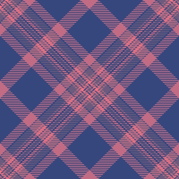 Tejido de fondo sin costuras de tartan a cuadros con un vector de patrón textil de textura