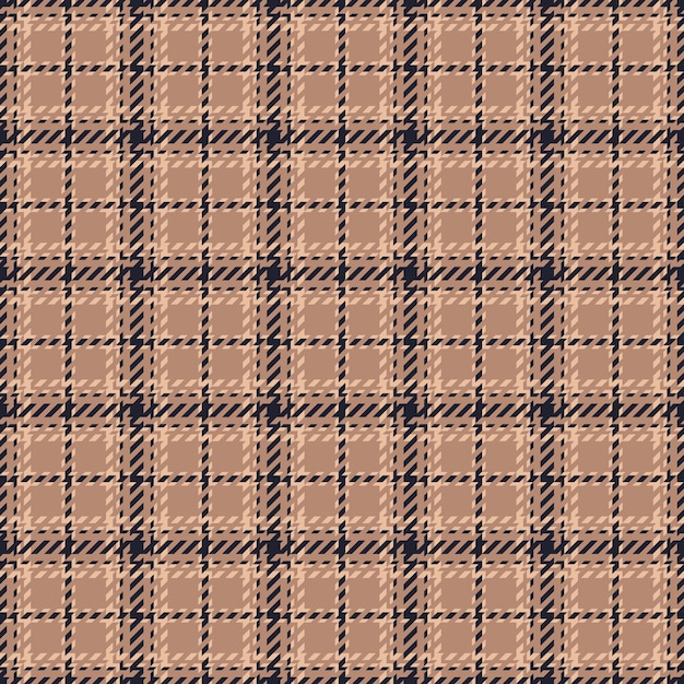 Tejido de fondo decorativo de tartán de color textil de textura sin costuras en colores naranja y oscuro