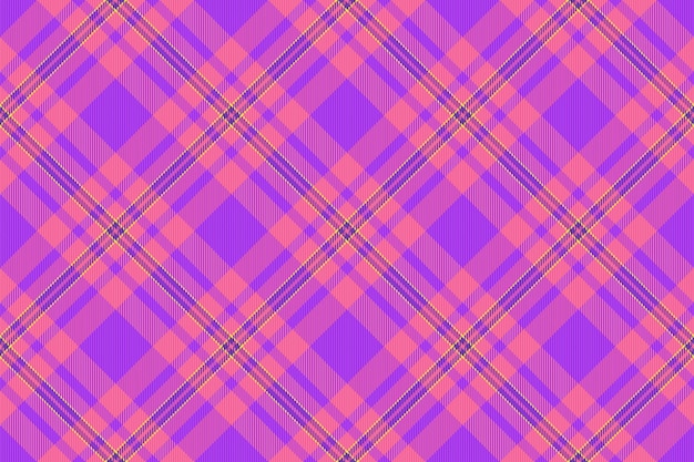 Tejido de fondo de tartan a cuadros vectoriales con un patrón de textura de control sin costuras
