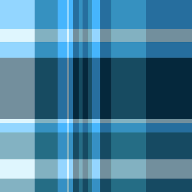 Tejido formal sin costuras a cuadros bonito fondo textil textura realista patrón de chequeo vector tartan en colores cian y pastel