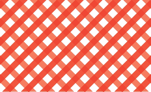 Tejido de gingham rojo Textura de tela con patrón