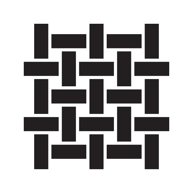 Tejido de hilos vector icono diseño Textil icono plano