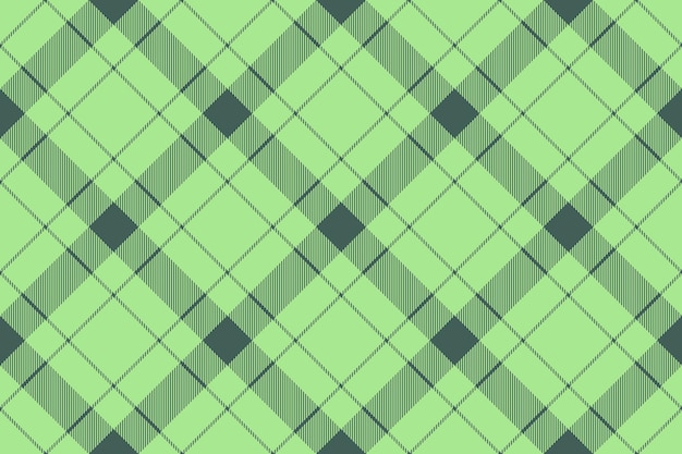 Tejido intensivo de tela a cuadros, tartan acolchado con patrón textil de fondo, textura vectorial minimalista, comprobación sin costuras en colores verde y azul azulado