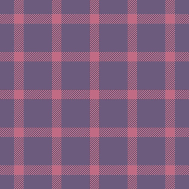 Tejido liso a cuadros de textura aislamiento vectorial fondo sin costuras mezcla patrón de comprobación textil tartan en colores pastel y rojo