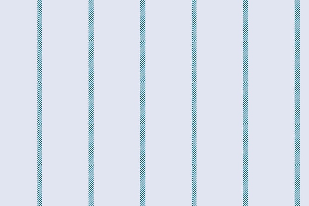 Tejido de patrón de textura de textil vectorial de fondo con una raya vertical sin costuras en colores blanco y cian