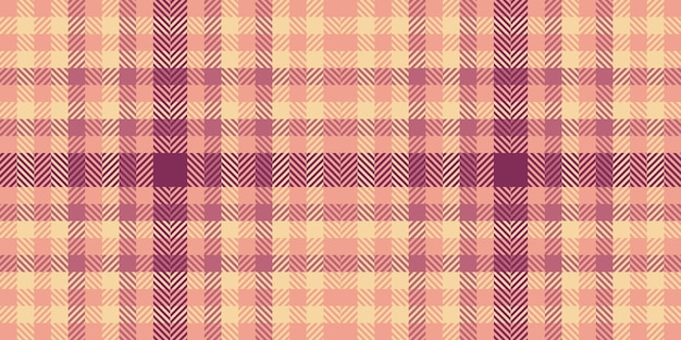 Tejido de tarjeta de cumpleaños fondo textil intrincada textura a cuadros vectorial papel regalo tartan patrón sin costuras comprobación en colores rojo y ámbar