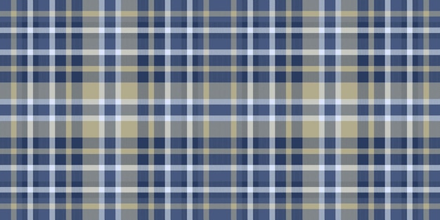 Tejido de tartan de chequeo intenso patrón de fondo de textura abierta dibujo de tela a cuadros vectorial sin costuras en colores azul y pastel