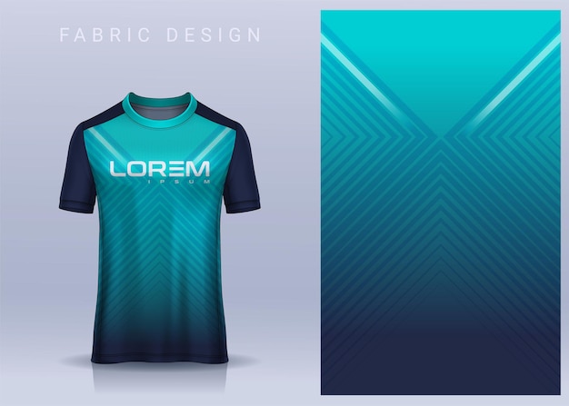 Tejido textil para camiseta deportiva Visión frontal del uniforme de la camiseta de fútbol
