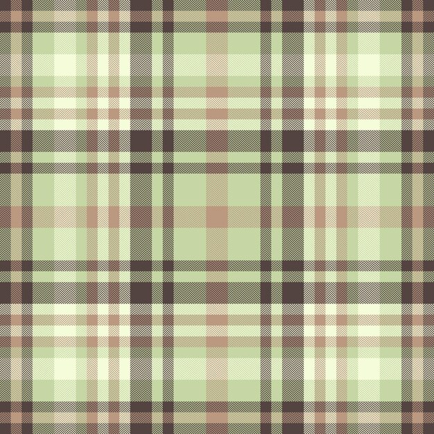 Tejido textil a cuadros de patrón de textura sin costuras con un vector de fondo de tartan en colores claros y pastel