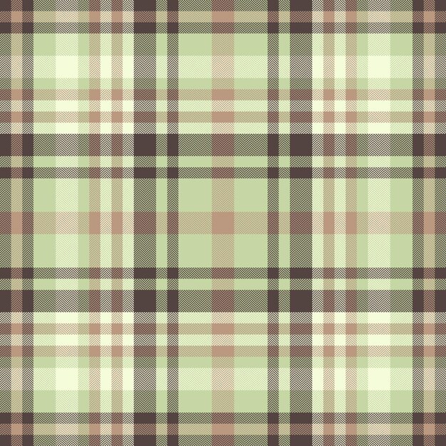 Tejido textil a cuadros de patrón de textura sin costuras con un vector de fondo de tartan en colores claros y pastel