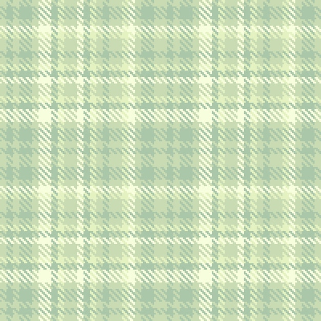 Tejido de textura de fondo de cuadros vectoriales de cheque con un patrón de tartan textil sin costuras en colores claros y pastel