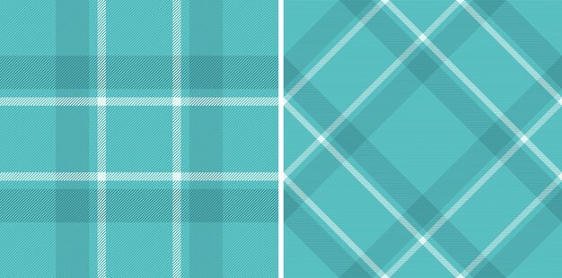 Tejido de textura de fondo de tartán vectorial sin costura con un patrón de cuadros textiles de control Establecido en colores de invierno para las tendencias de diseño de cortinas