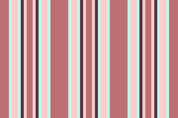 Tejido vertical gráfico vectorial de fondo textil a medida con rayas de costura Líneas de textura de patrón sin costuras de la tienda en colores claros y rojos