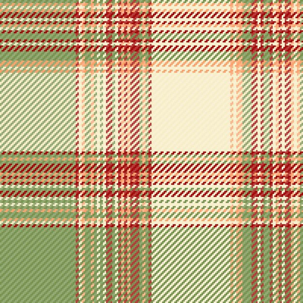 Tela a cuadros a cuadros de vector textil de textura con un patrón de fondo transparente tartán