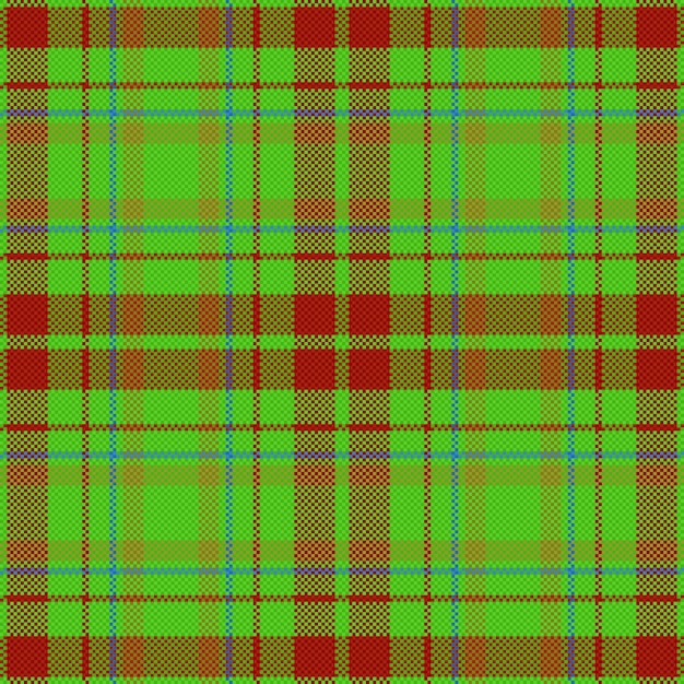 Tela de cuadros de textura Fondo de patrón vectorial Tela escocesa de tartán sin costuras