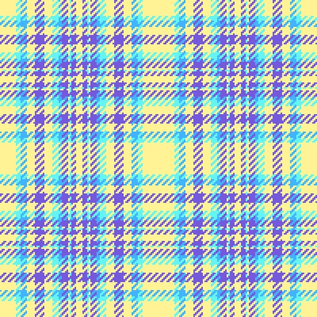 Tela escocesa sin costuras de patrón vectorial con una textura de tartán de fondo de tela