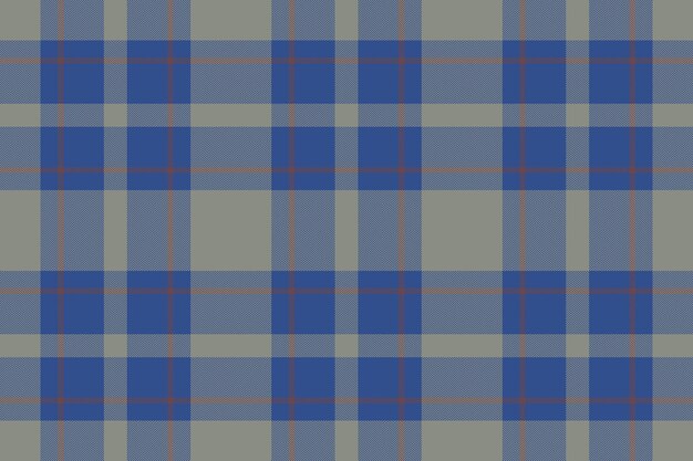 Tela escocesa de fondo de tartán sin costuras de patrón textil Tela de vector de verificación de textura