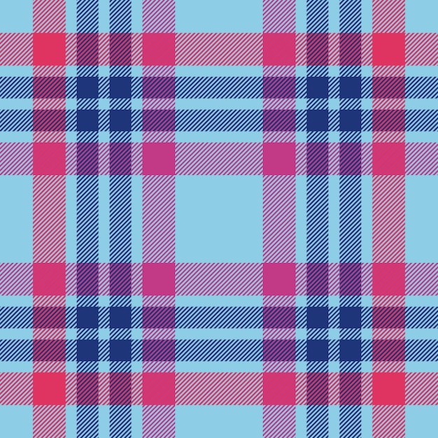 Tela escocesa de fondo de tela escocesa sin costuras con una textura de verificación de patrón vectorial
