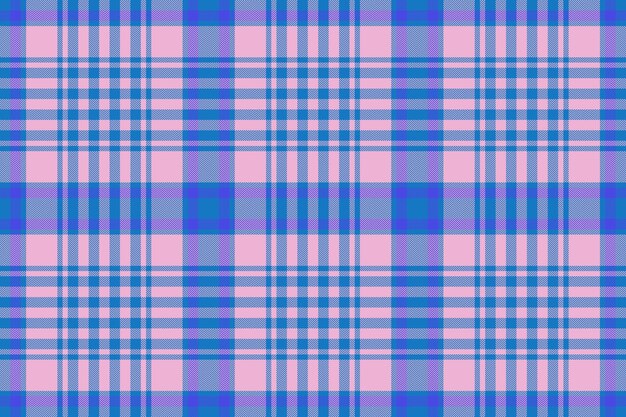 Tela escocesa de tartán Comprobar textura sin costuras Patrón de fondo vector textil