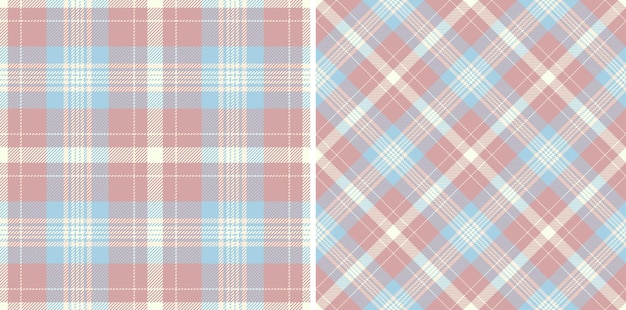 Tela escocesa vectorial de patrón textil sin costuras con una textura de fondo de cuadros de tartán