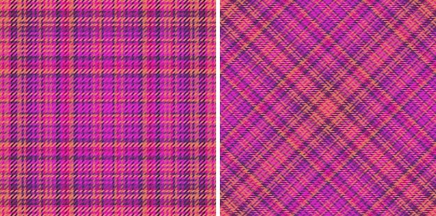Tela de fondo sin costuras Textura de verificación vectorial Patrón de tartán tela escocesa textil